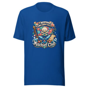Mermaid Mischief Club Graphic Tee mockup 1 Mermaid Mischief Club Graphic Tee front view