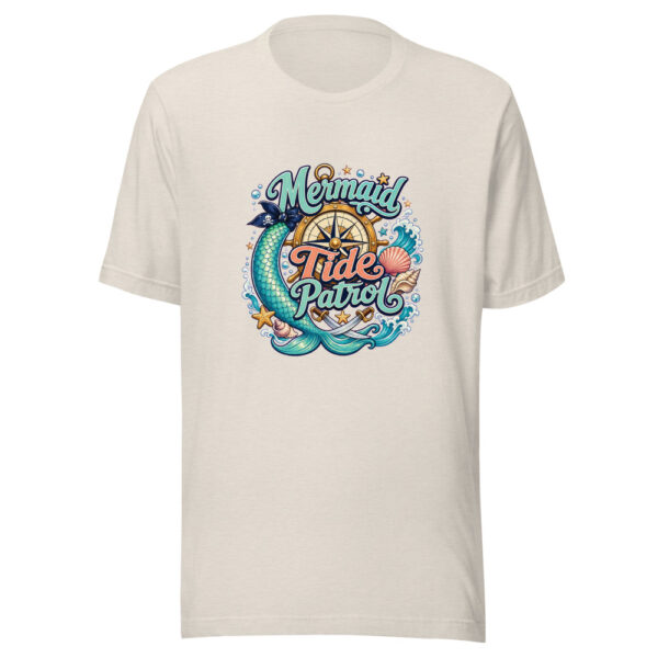 Mermaid Tide Patrol Graphic Tee mockup 8 Mermaid Tide Patrol Graphic Tee mockup 8