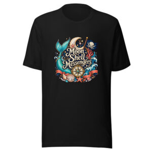Moon Shell Messengers Graphic Tee mockup 1 Moon Shell Messengers Graphic Tee front view
