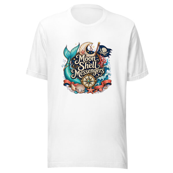 Moon Shell Messengers Graphic Tee mockup 2 Moon Shell Messengers Graphic Tee mockup 2