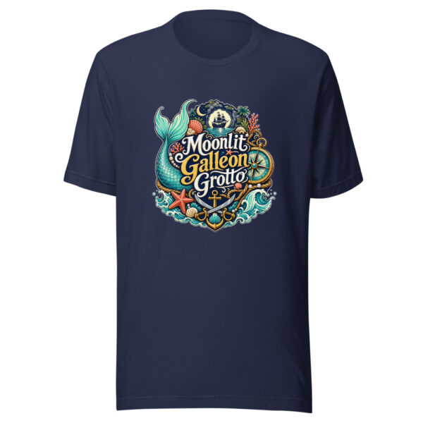 Moonlit Galleon Grotto Graphic Tee mockup 3 Moonlit Galleon Grotto Graphic Tee mockup 3