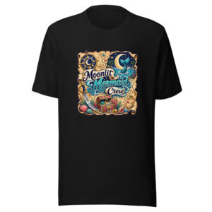 Moonlit Mermaid Crew Graphic Tee mockup 1 Moonlit Mermaid Crew Graphic Tee front view