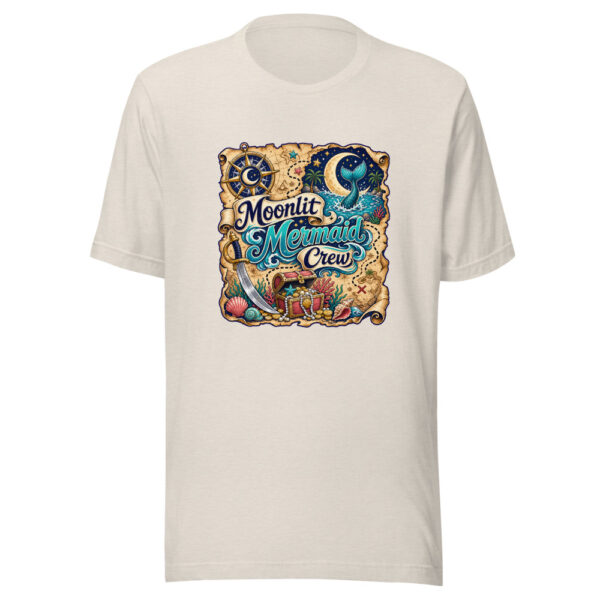 Moonlit Mermaid Crew Graphic Tee mockup 1 Moonlit Mermaid Crew Graphic Tee front view