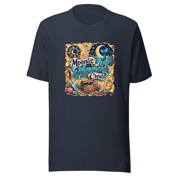 Moonlit Mermaid Crew Graphic Tee mockup 8 Moonlit Mermaid Crew Graphic Tee mockup 8
