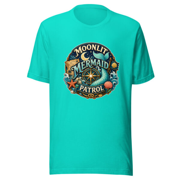 Moonlit Mermaid Patrol Heartbeat-20260613-pirates-codex Graphic Tee front view