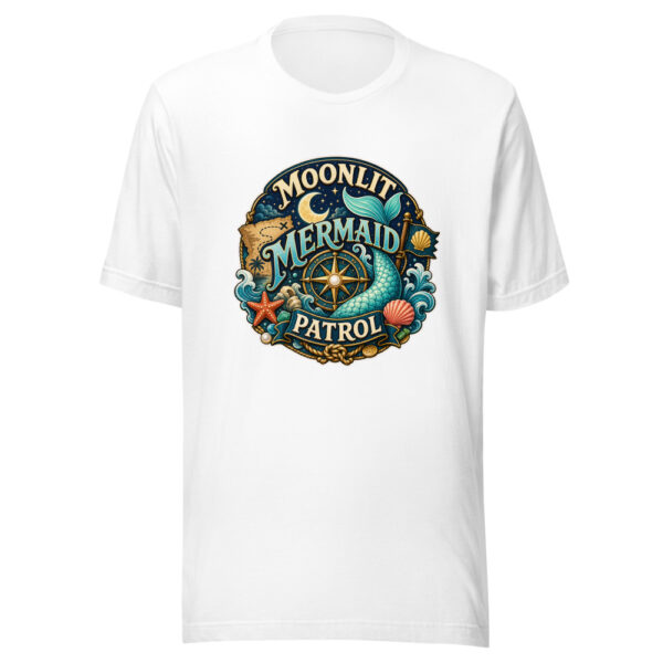 Moonlit Mermaid Patrol Heartbeat-20260613-pirates-codex Graphic Tee mockup 8