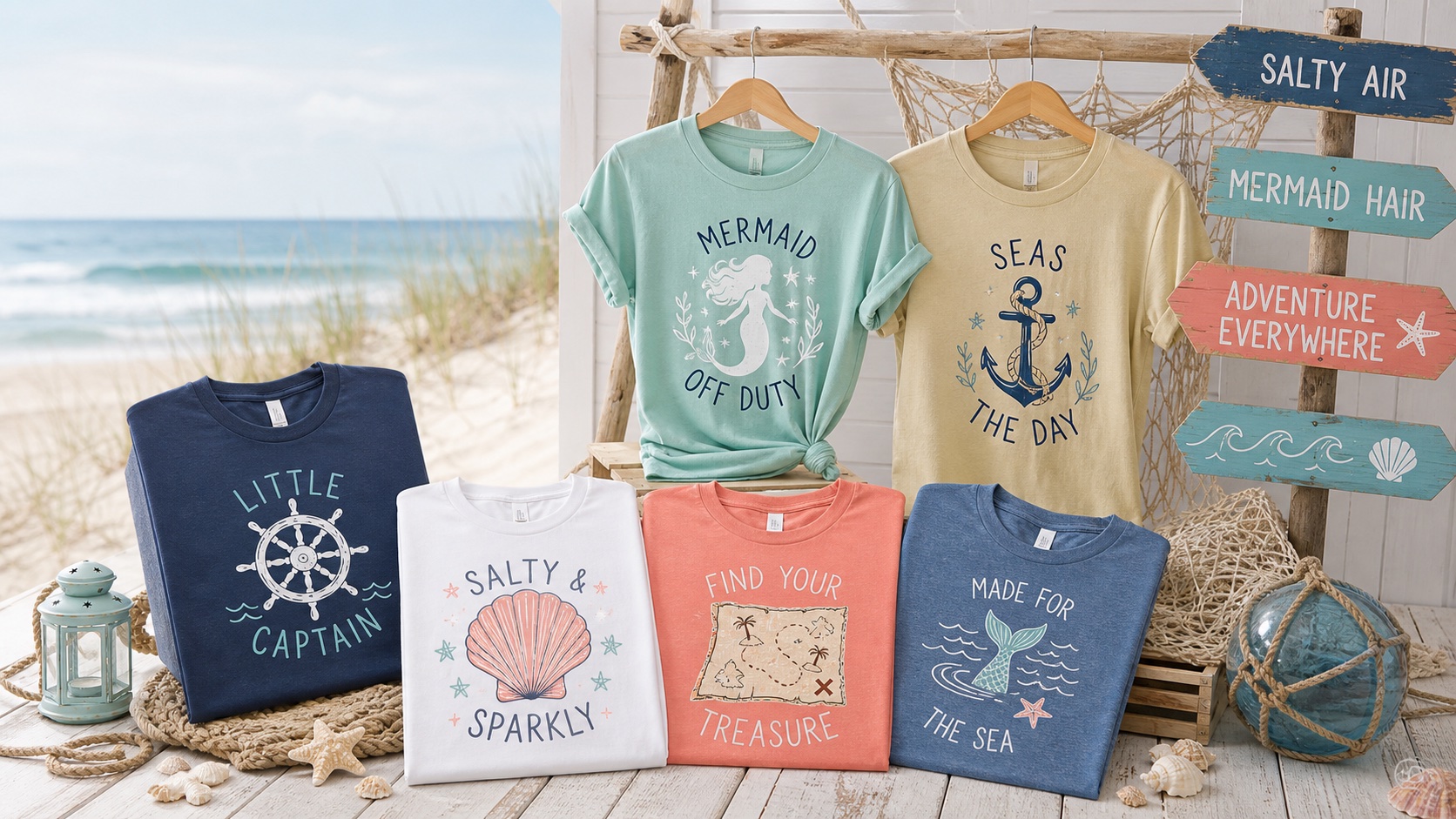 Pirates N Mermaids graphic t-shirt collection