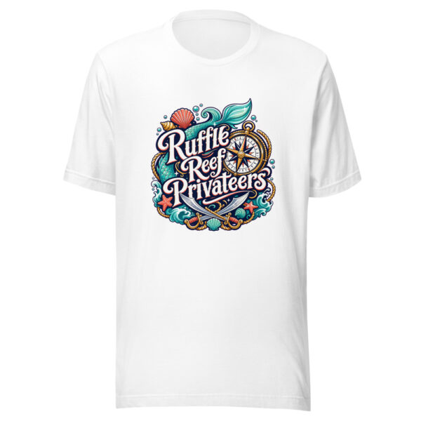 Ruffle Reef Privateers Graphic Tee mockup 3 Ruffle Reef Privateers Graphic Tee mockup 3