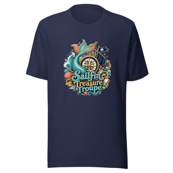 Sailfin Treasure Troupe Graphic Tee mockup 3