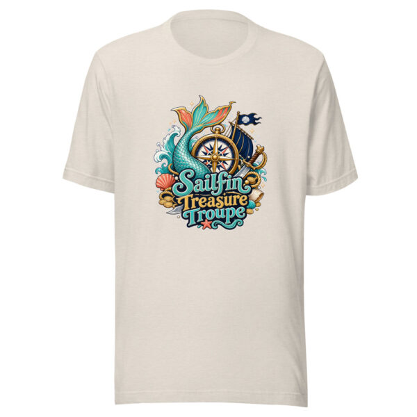 Sailfin Treasure Troupe Graphic Tee mockup 8