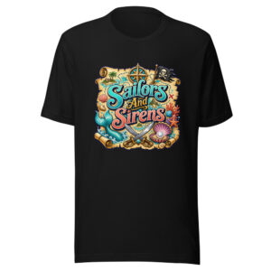 Sailors And Sirens Graphic Tee mockup 1 Sailors And Sirens Graphic Tee front view