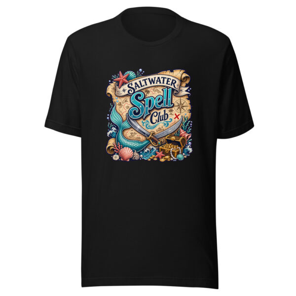 Saltwater Spell Club Graphic Tee mockup 1 Saltwater Spell Club Graphic Tee front view