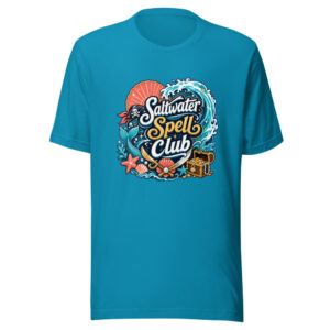 Saltwater Spell Club Graphic Tee mockup 1 Saltwater Spell Club Graphic Tee front view