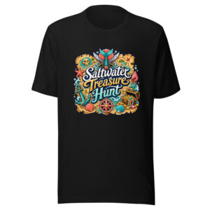 Saltwater Treasure Hunt Graphic Tee mockup 1 Saltwater Treasure Hunt Graphic Tee front view