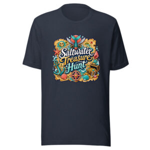 Saltwater Treasure Hunt Graphic Tee mockup 1 Saltwater Treasure Hunt Graphic Tee front view