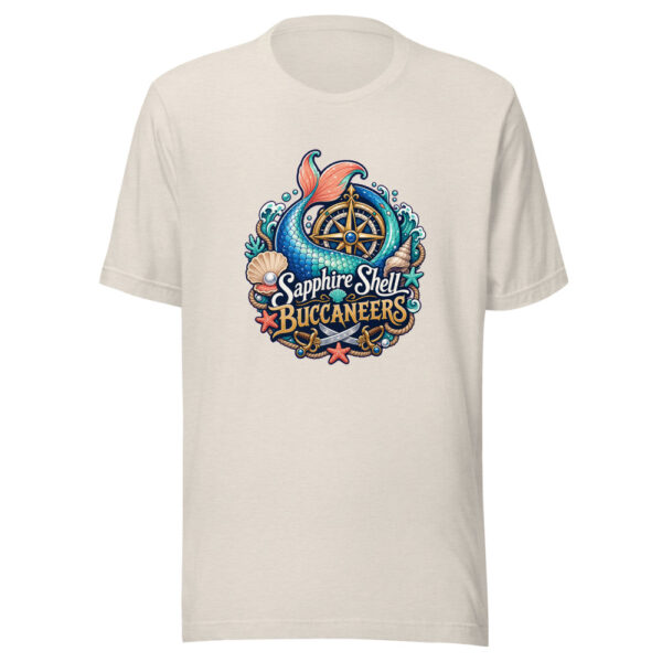 Sapphire Shell Buccaneers Graphic Tee mockup 8 Sapphire Shell Buccaneers Graphic Tee mockup 8
