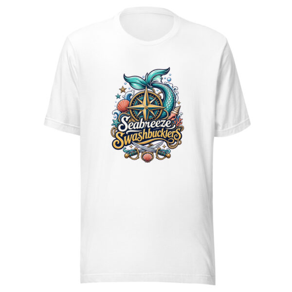 Seabreeze Swashbucklers Graphic Tee mockup 3