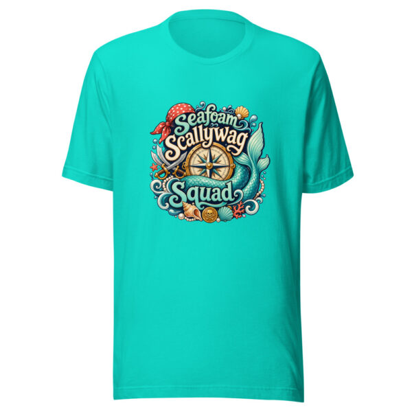 Seafoam Scallywag Squad Graphic Tee mockup 2 Seafoam Scallywag Squad Graphic Tee mockup 2