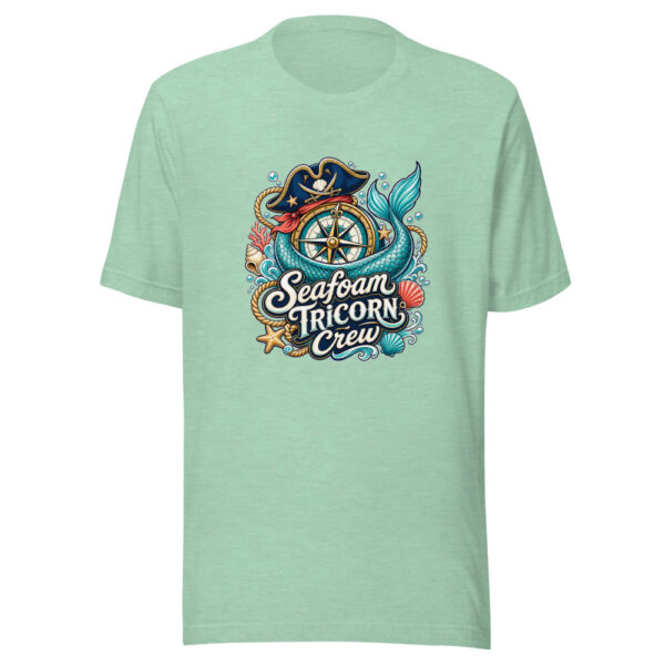 Seafoam Tricorn Crew Graphic Tee mockup 1 Seafoam Tricorn Crew Graphic Tee front view