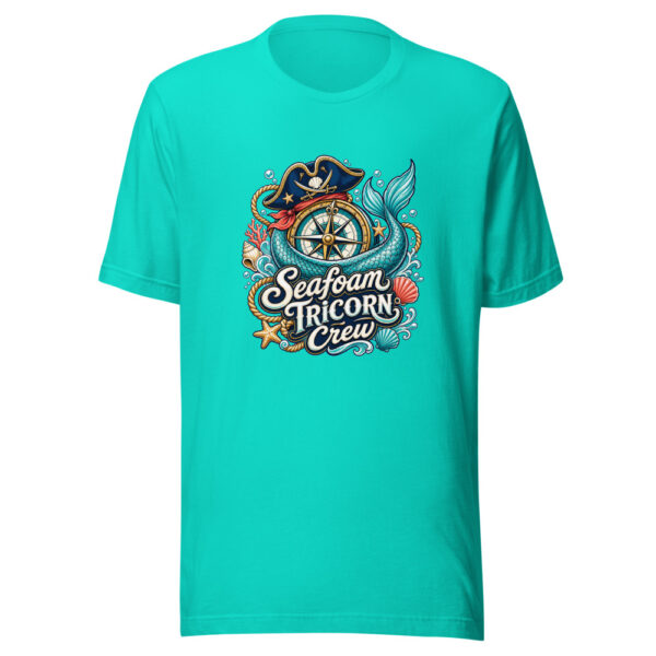 Seafoam Tricorn Crew Graphic Tee mockup 2 Seafoam Tricorn Crew Graphic Tee mockup 2