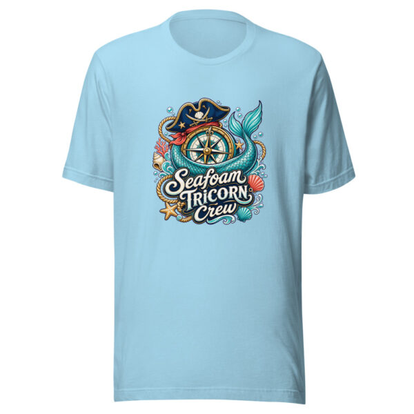 Seafoam Tricorn Crew Graphic Tee mockup 4 Seafoam Tricorn Crew Graphic Tee mockup 4