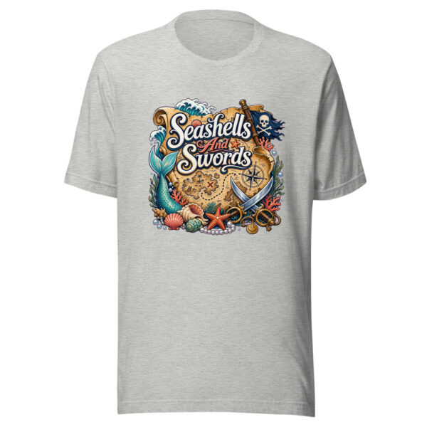 Seashells And Swords Graphic Tee mockup 5
