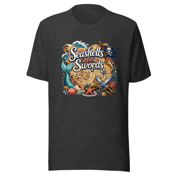 Seashells And Swords Graphic Tee mockup 6