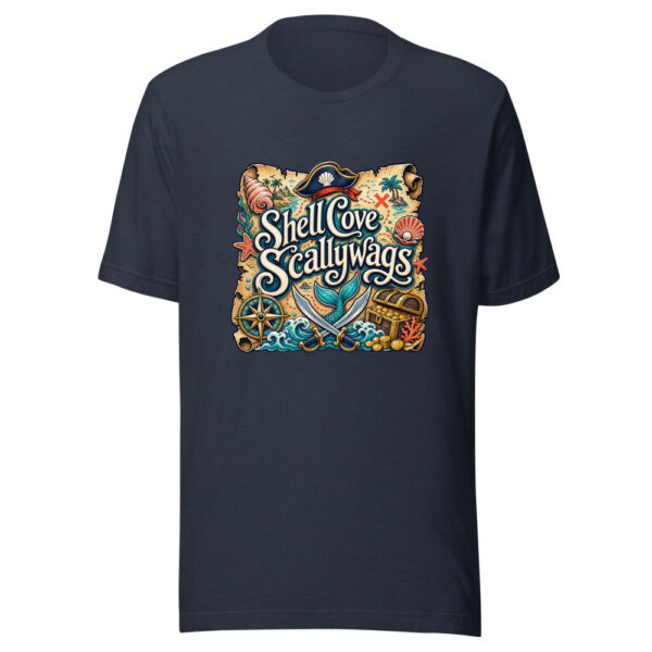Shell Cove Scallywags Graphic Tee mockup 1 Shell Cove Scallywags Graphic Tee front view