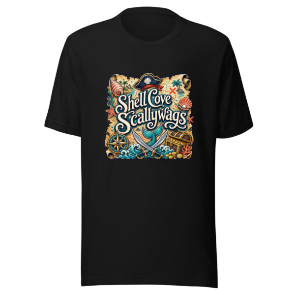 Shell Cove Scallywags Graphic Tee mockup 2 Shell Cove Scallywags Graphic Tee mockup 2