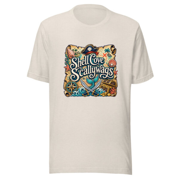 Shell Cove Scallywags Graphic Tee mockup 8 Shell Cove Scallywags Graphic Tee mockup 8