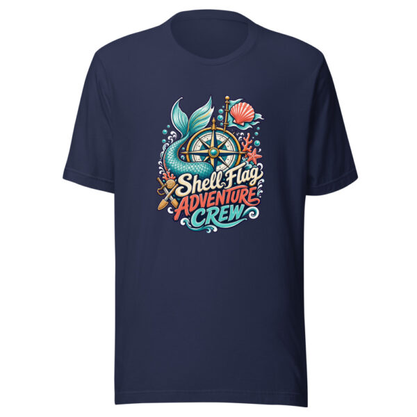 Shell Flag Adventure Crew Graphic Tee front view