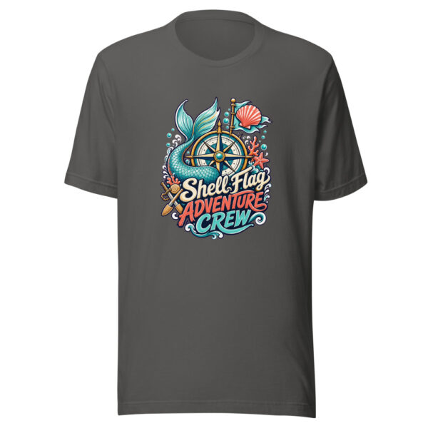 Shell Flag Adventure Crew Graphic Tee mockup 4