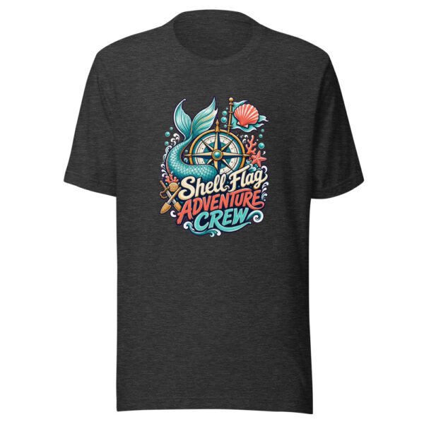 Shell Flag Adventure Crew Graphic Tee mockup 6