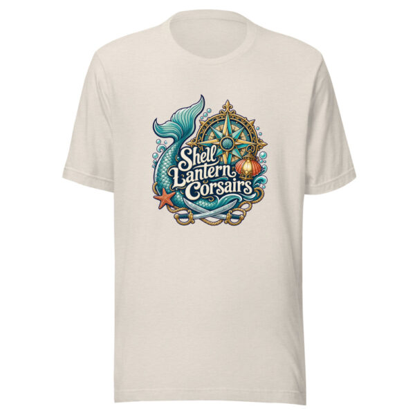 Shell Lantern Corsairs Graphic Tee mockup 1 Shell Lantern Corsairs Graphic Tee front view