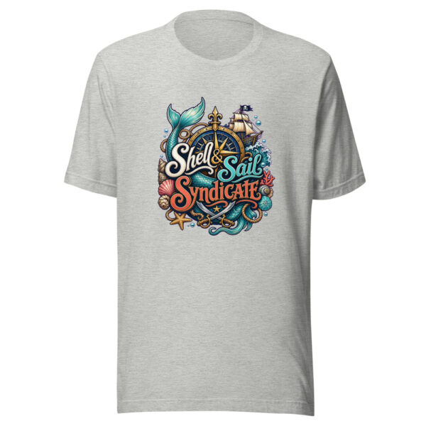 Shell & Sail Syndicate Graphic Tee mockup 5 Shell & Sail Syndicate Graphic Tee mockup 5