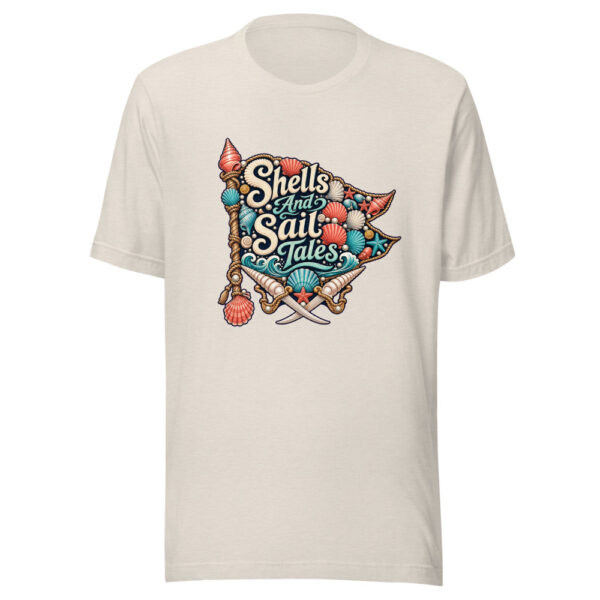 Shells And Sail Tales Graphic Tee front view