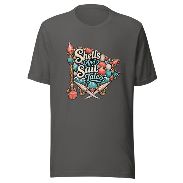 Shells And Sail Tales Graphic Tee mockup 3 Shells And Sail Tales Graphic Tee mockup 3