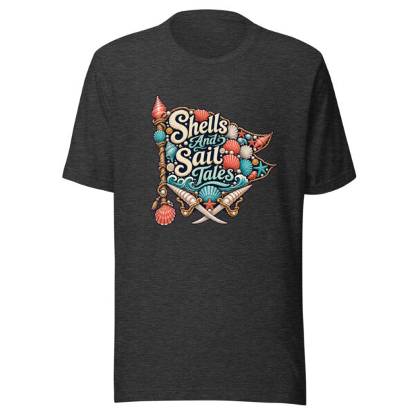 Shells And Sail Tales Graphic Tee mockup 7
