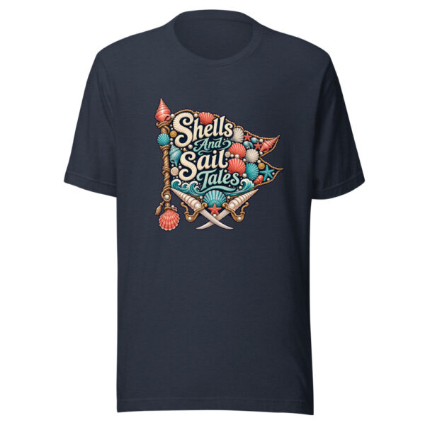 Shells And Sail Tales Graphic Tee mockup 8