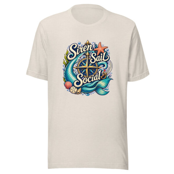 Siren Sail Social Graphic Tee mockup 8