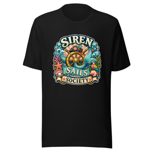 Siren Sails Society Heartbeat-20260613-pirates-mermaids-codex Graphic Tee mockup 1 Siren Sails Society Heartbeat-20260613-pirates-mermaids-codex Graphic Tee front view