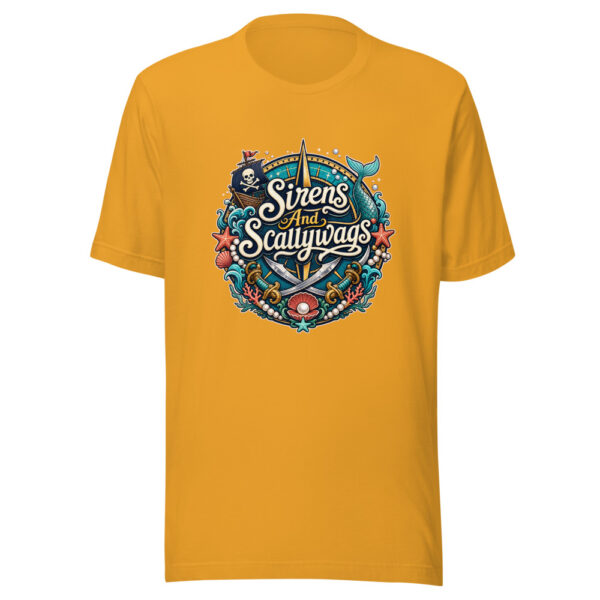 Sirens And Scallywags Graphic Tee mockup 6