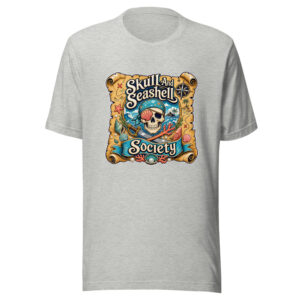Skull And Seashell Society Graphic Tee mockup 1 Skull And Seashell Society Graphic Tee front view