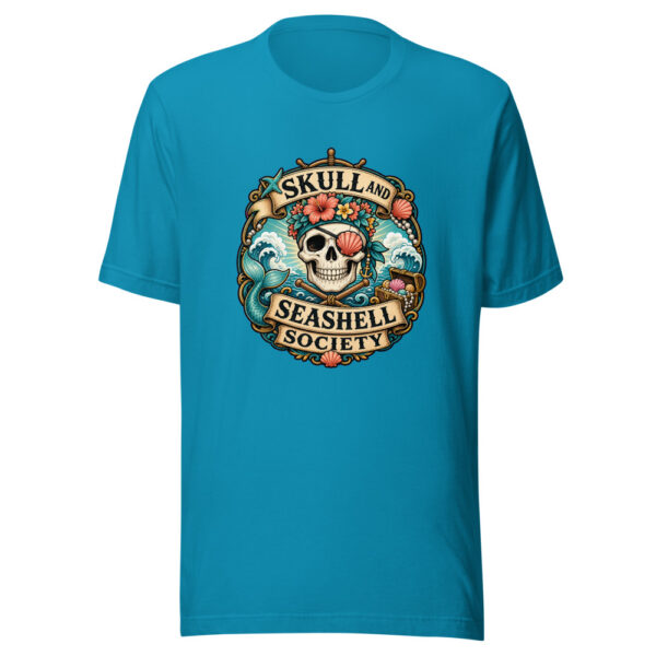 Skull And Seashell Society Heartbeat-20260614-piratesnmermaids-codex Graphic Tee mockup 2 Skull And Seashell Society Heartbeat-20260614-piratesnmermaids-codex Graphic Tee mockup 2