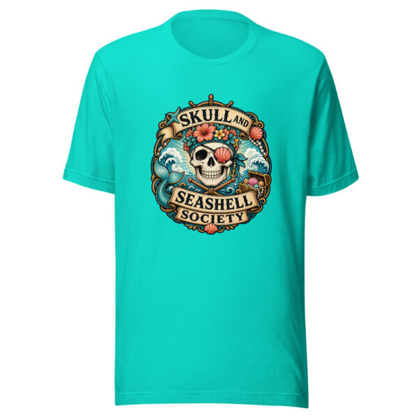 Skull And Seashell Society Heartbeat-20260614-piratesnmermaids-codex Graphic Tee mockup 3 Skull And Seashell Society Heartbeat-20260614-piratesnmermaids-codex Graphic Tee mockup 3