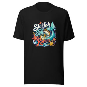Starfish Sail Rovers Graphic Tee mockup 1 Starfish Sail Rovers Graphic Tee front view