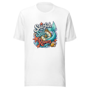 Starfish Sail Rovers Graphic Tee mockup 1 Starfish Sail Rovers Graphic Tee front view