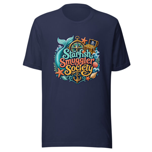 Starfish Smuggler Society Graphic Tee mockup 4