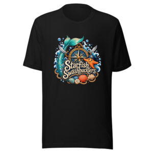 Starfish Swashbucklers Graphic Tee mockup 1 Starfish Swashbucklers Graphic Tee front view