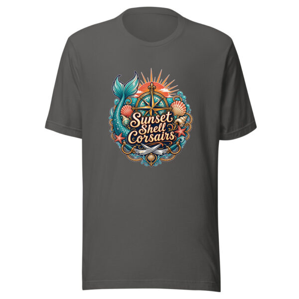 Sunset Shell Corsairs Graphic Tee mockup 5 Sunset Shell Corsairs Graphic Tee mockup 5